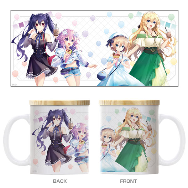 超次元ゲイム ネプテューヌ 描き下ろし フタ付きフルカラーマグカップ スイーツタイムVer.