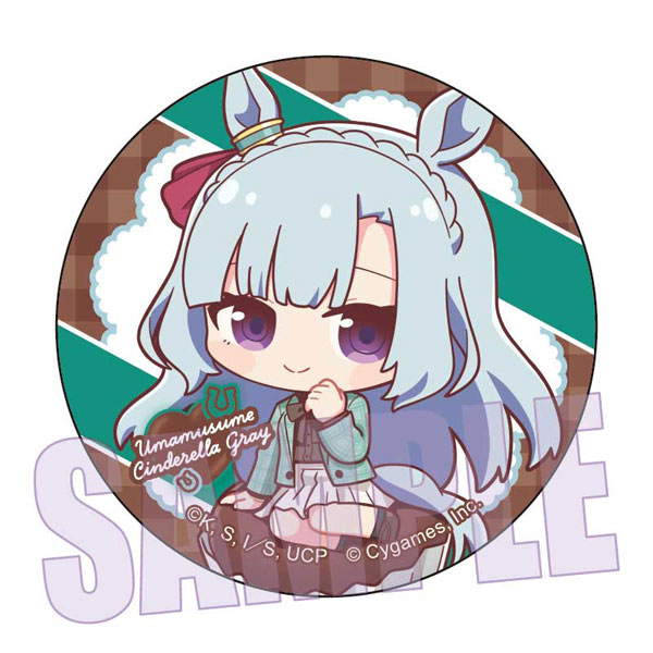 アニメ『ウマ娘 シンデレラグレイ』 缶バッジ メジロアルダン(チョコレート)