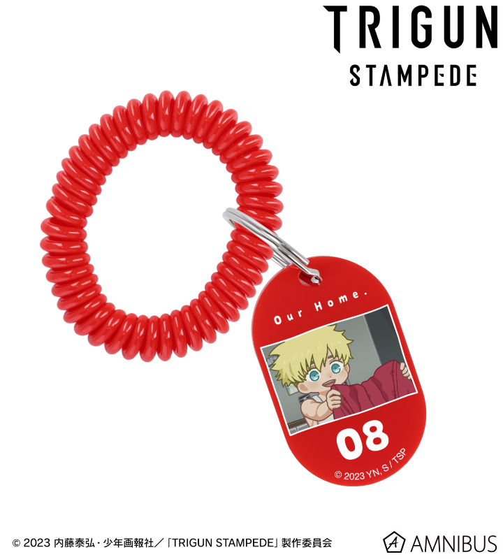 ヴァッシュ・ザ・スタンピード ゆるコマ ロッカーキー風アクリルキーホルダー ver.C