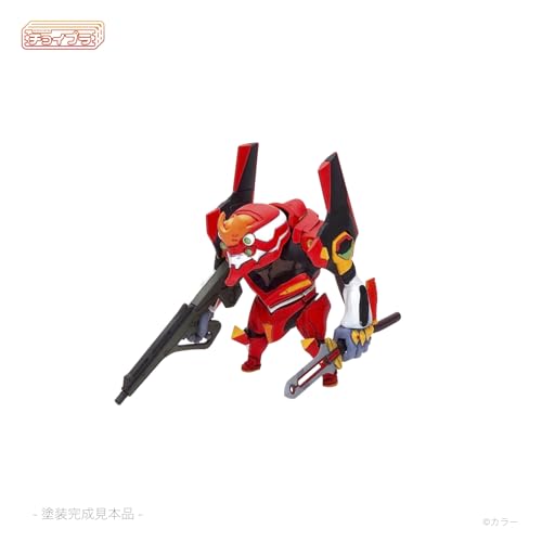 キャビコ チョイプラシリーズ 新世紀エヴァンゲリオン エヴァンゲリオン2号機 全高約48mm ノンスケール プラモデル MIM-0748-EVR