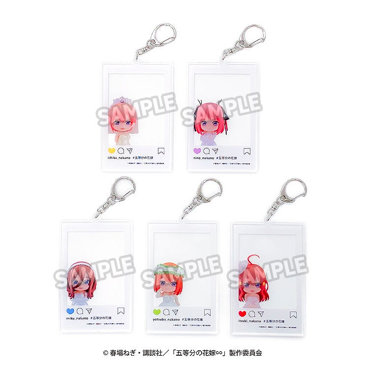 五等分の花嫁∽ ねんどろいどぷらす フォトフレーム風アクリルキーホルダー 中野一花/中野二乃/中野三玖/中野四葉/中野五月 5種セット