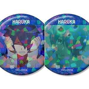 MILGRAM -ミルグラム- ハルカ 場面写ホログラム缶バッジ2個セット