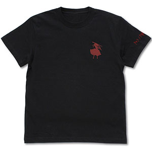 デート・ア・ライブV 時崎狂三 ワンポイント刺繍Tシャツ/BLACK-S