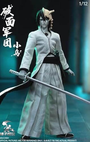[AC]锤子模玩 1/12 破面軍団 ウルキオラ CZ001 可動 アクションフィギュア ヘット 素体 衣装 アクセサリー フルセット