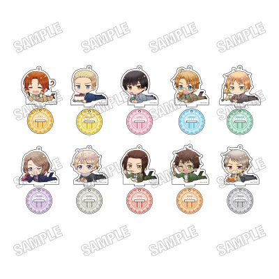 【グッズ-キーホルダー】アニメ「ヘタリア World★Stars」 ごろりんアクリルキーホルダーコレクション【再販】