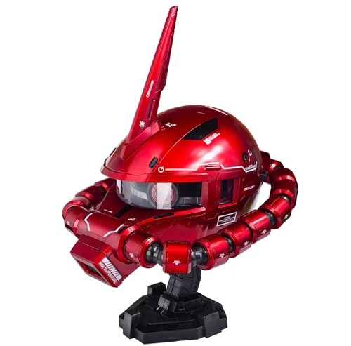 [EINI] シャア専用ザク マスク リアルモデル 発光アクション ガンダム ヘルメット コスプレ コスチューム