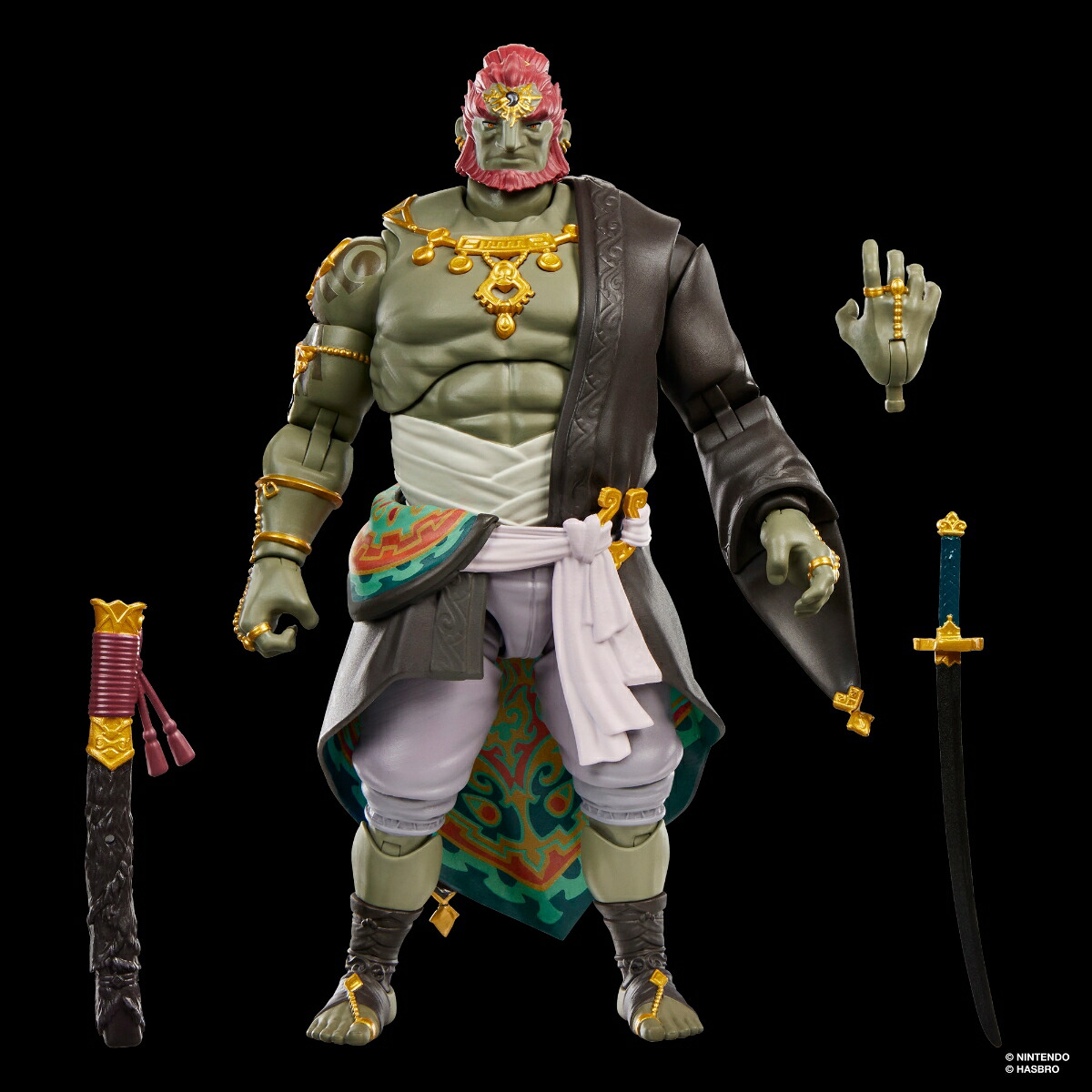 ハズブロ（Hasbro）ゼルダの伝説 ヒーローズ・オブ・ハイラル ガノンドロフ、『ゼルダの伝説 ティアーズ オブ ザ キングダム』プレミアム コレクション用 19cm アクションフィギュア G4419 正規品