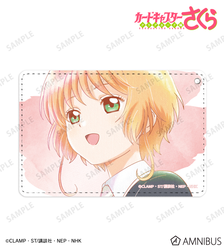 木之本 桜 Ani-Art aqua label 1ポケットパスケース ver.A