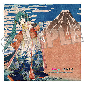 初音ミク×葛飾北斎 iXima ハンドタオル 凱風快晴