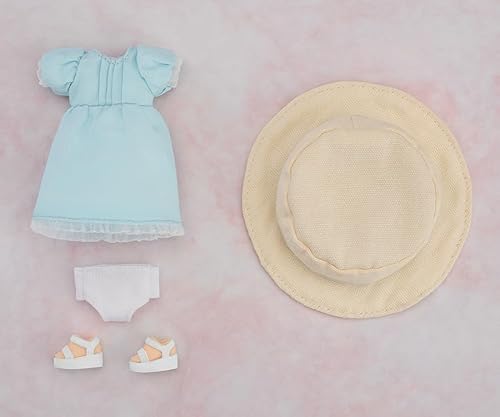 グッドスマイルカンパニー[GOOD SMILE COMPANY] ねんどろいどどーる おようふくセット シンプルワンピース [ブルー] 布・磁石・プラスチック製