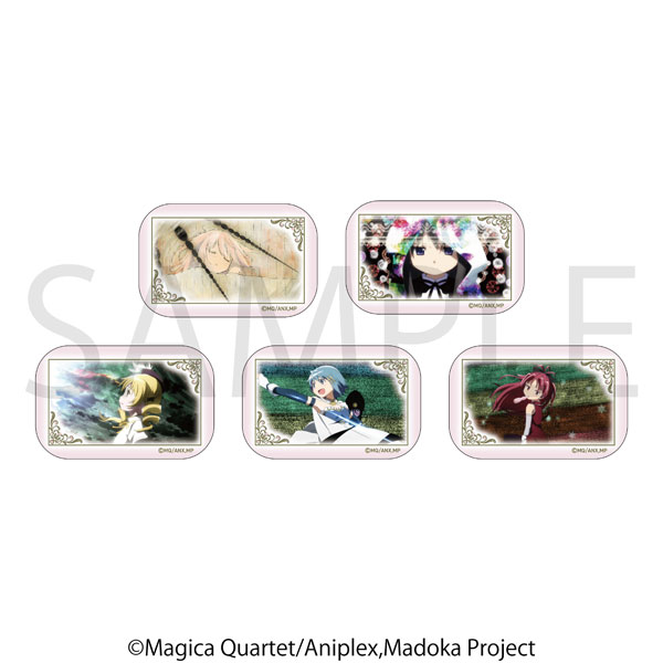 魔法少女まどか☆マギカ トレーディングスクエア缶バッジ 5個入りセット