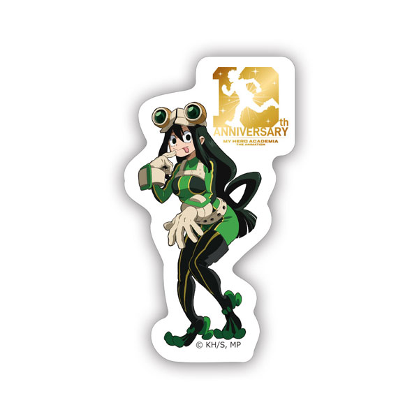 僕のヒーローアカデミア 10周年記念 ステッカー 蛙吹梅雨[東宝]《０９月予約》
