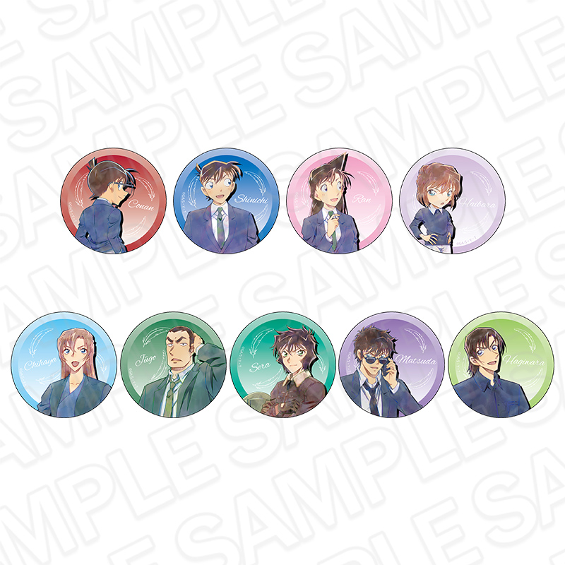 名探偵コナン_ホログラムカンバッジ(ランダム) PALE TONE series vol.7【コンプリートBOX/9個入り】