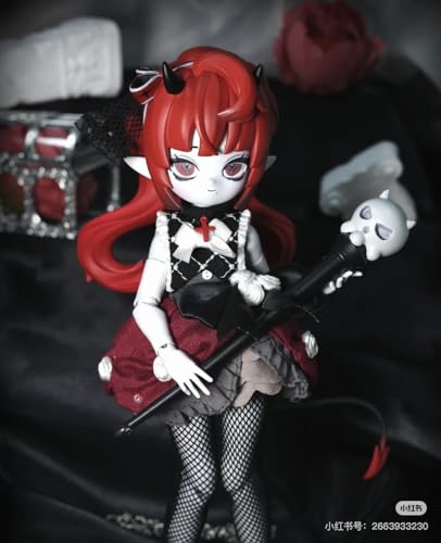 CHUZTING 悪魔の角 シリーズ PVC&ABS&磁石&紙&コットン製 トレーディングドール 6個入りBOX