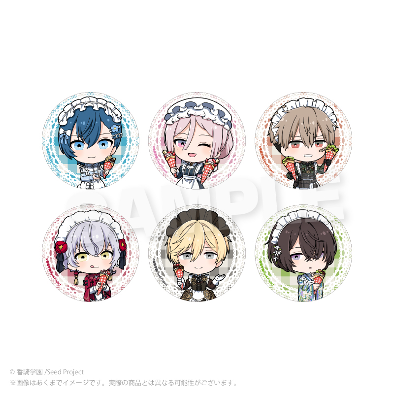 BOYS be MAID！×マリオンクレープ_トレーディングミニキャラ缶バッジ 【BOX／6個入り】