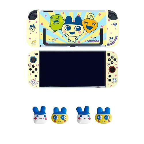 たまごっち グッズ Switch 2保護ケース Switch/OLED カバー 分体式カバー ゲーム機保護カバー 多機種対応 耐衝撃 軽量 脱着可能 全面保護 取り外し簡単 萌えグッズ 可愛い 贈り物 プレゼント 非公式 (Switch2 セット02) [並行輸入品]