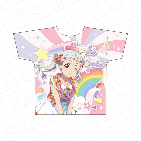 ラブライブ！スーパースター！！ フルグラフィックTシャツ 嵐千砂都 Cafe party ver.