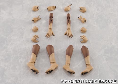 青島文化教材社(AOSHIMA) No.KO-02RJW けもプラ アーム&レッグパーツセット 01 [ニホンオオカミカラー] nonスケール ABS&PVC製 プラモデル
