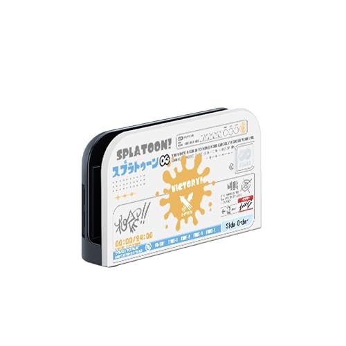 [YAYANA]スプラトゥーン for Switch 2収納ケース ゲーム機保護カバー ドーディング収納バッグ防塵ベース 大容量 スイッチ収納バック 保護カバー 防塵防汚防水 耐衝撃 旅行用 (白い台座ケース)