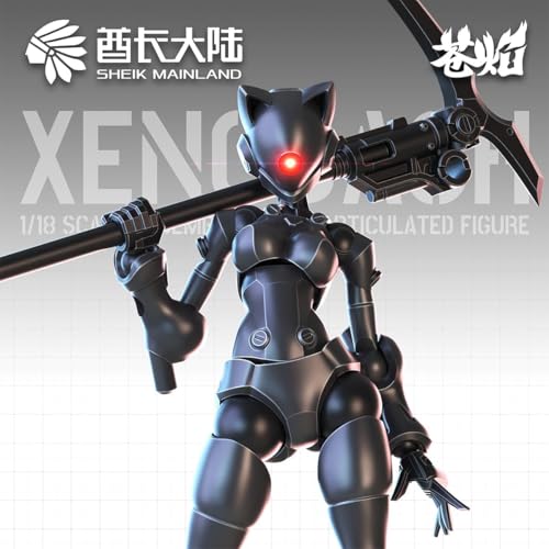 LEBOO 酋長大陸 1/18 迅捷異人プラモデル可動 組立 モデル メタリックブラック