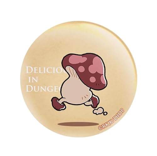 ダンジョン飯歩き茸缶バッジ