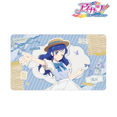 【グッズ-デスクマット】アイカツ！ 10th STORY ～未来へのSTARWAY～ 描き下ろし 霧矢あおい カントリーワンピースver. マルチデスクマット【再販】