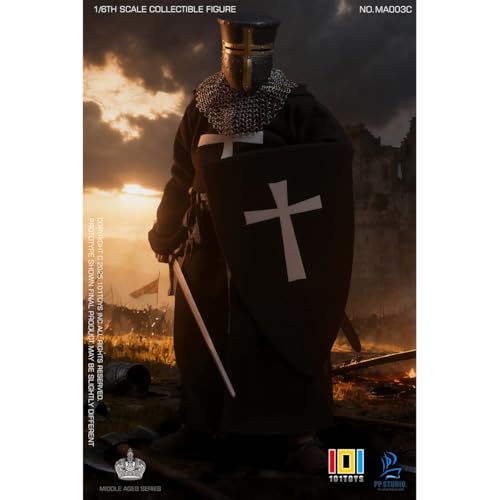 HiPlay 101TOYS X PP STUDIO 1/6 キングダム・オブ・ヘブン ホスピタラー騎士 MA003C 可動フィギュア 塗装済み 完成品