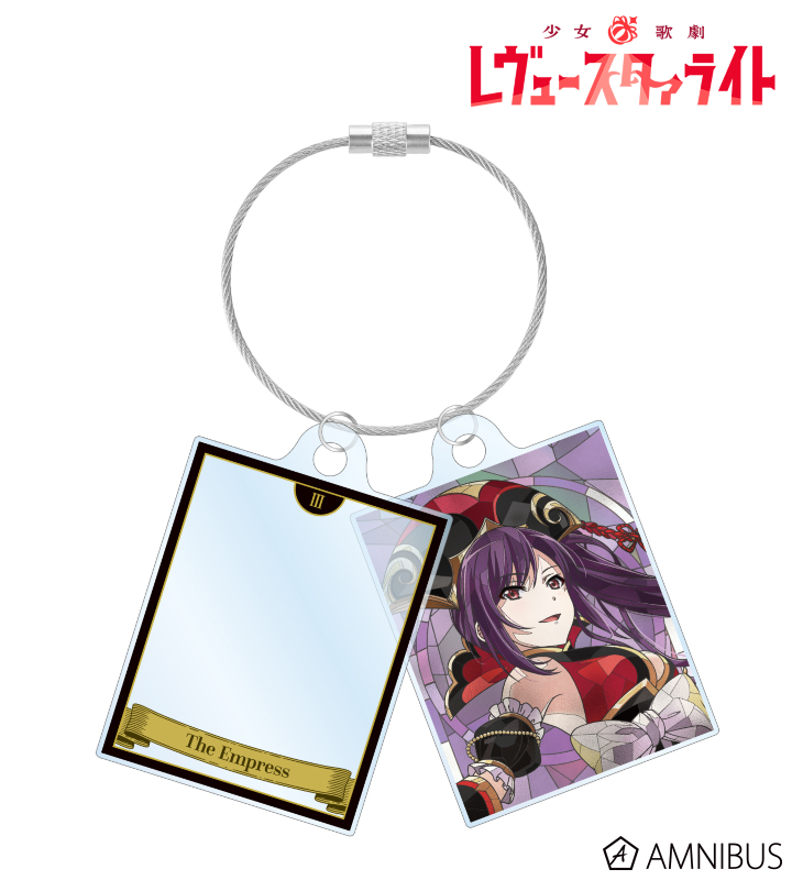 リュウ・メイファン Aure Glass 2連ワイヤーアクリルキーホルダー