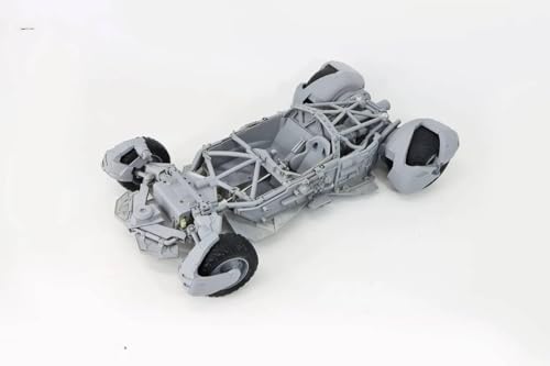 LEBOO 喜玩社 バットモービル 1/12 機甲 長さ50cm 内部構造付き 色分け済みプラモデル 組み立てキット