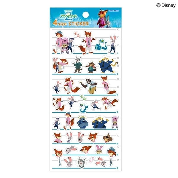【在庫】   カミオジャパン ズートピア 4SIZEステッカー スタンダート