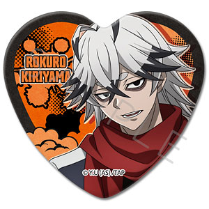 TVアニメ「桃源暗鬼」第1弾 ハート型缶バッジ YG (手術岾ロクロ)