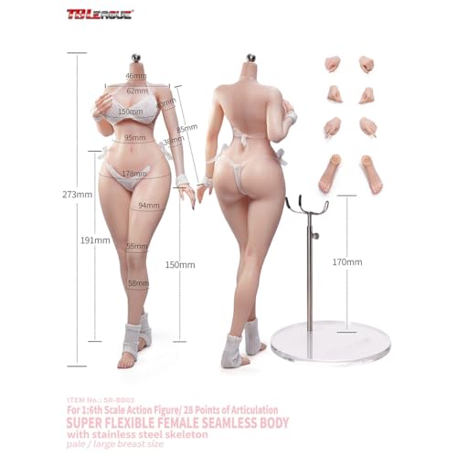 HiPlay TBLeague 1/6 女性 素体 プラチナシームレス素体 SR-BD01 ヘッドなし ボディ フィギュア 超可動