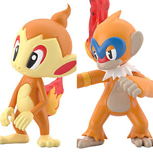 20 ポケモンスケールワールド シンオウ地方 ヒコザル＆モウカザル (食玩)