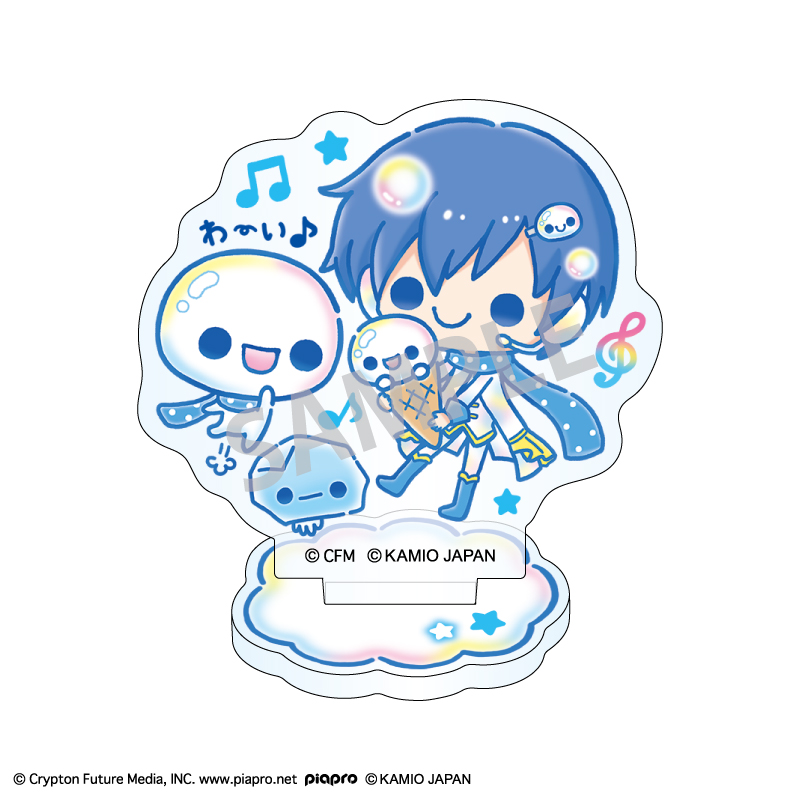 初音ミク×ぷくぷくあわわちゃん_ミニアクリルスタンド KAITO