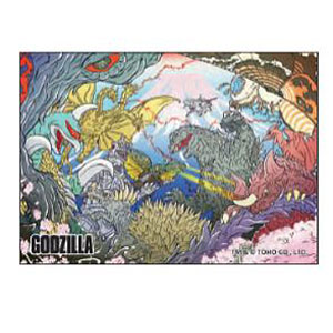 ゴジラ(富士怪獣大乱戦)メタリックステッカー