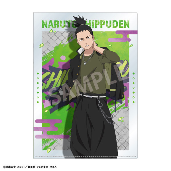 NARUTO-ナルト- 疾風伝 A4シングルクリアファイル 奈良シカマル 学園