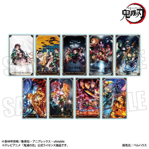 アニメ「鬼滅の刃」 トレーディングアクリルカード Part1 キービジュアルver. 9個入りBOX[ベルハウス]《０９月予約》