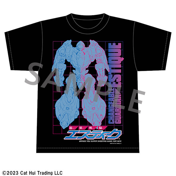 超翼戦騎エスティーク Tシャツ (ブラック) Mサイズ