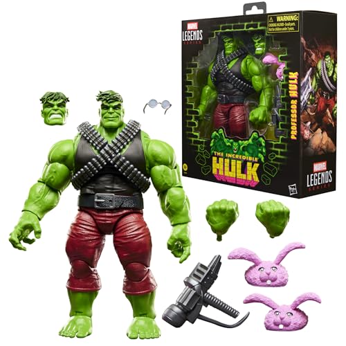 ハズブロ(Hasbro)MARVEL マーベル レジェンド シリーズ プロフェッサー ハルク、『インクレディブル・ハルク』 コミックス コレクション用 15 cm サイズ アクションフィギュアセット G2405 正規品