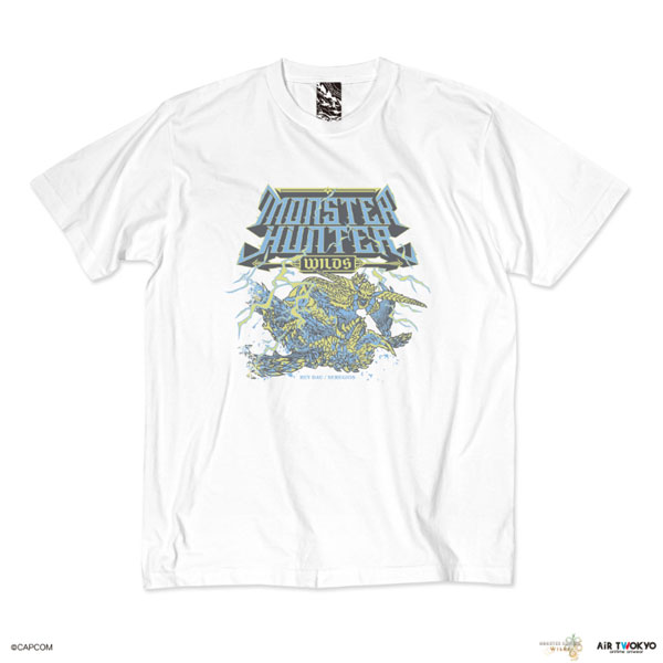 『モンスターハンターワイルズ』第2弾 シーンイラストTシャツ 2(レ・ダウ×セルレギオス)ホワイトXXL