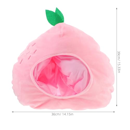 [VANZACK] ちいかわ かぶりも コスプレ 被り物 桃色 もふもふ 帽子 柔らかいプラッシュ素材 パーティー コスプレ小道具 撮影道具 カーニバル ハ