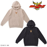 仮面ライダークウガ クウガマーク 刺繍 プルオーバーパーカー(裏起毛)