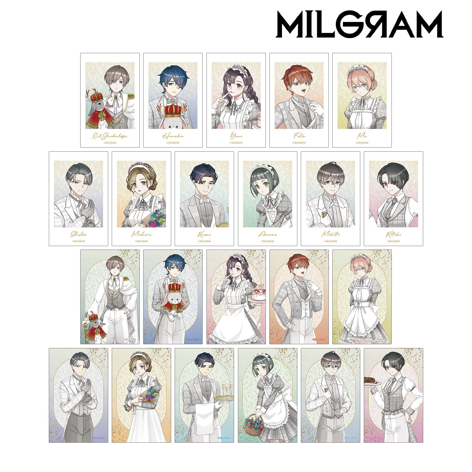 MILGRAM -ミルグラム-_描き下ろし 6th Anniversary ver. トレーディングイラストカード(単位/コンプリートBOX/22パック入り)