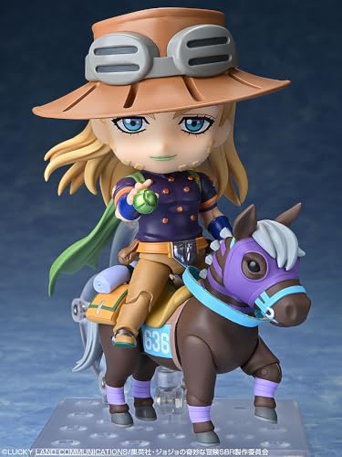 メディコス・エンタテインメント アニメ『スティール・ボール・ラン ジョジョの奇妙な冒険』 ねんどろいど ジャイロ・ツェペリ DX プラスチック製塗装済み可動フィギュア ノンスケール 専用台座付属 全高約100mm