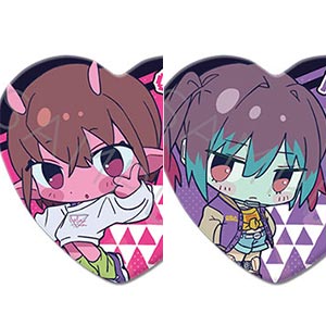 アニメ『銀河特急 ミルキー☆サブウェイ』 ハート型缶バッジ(ちぽっけ) 8個入りBOX