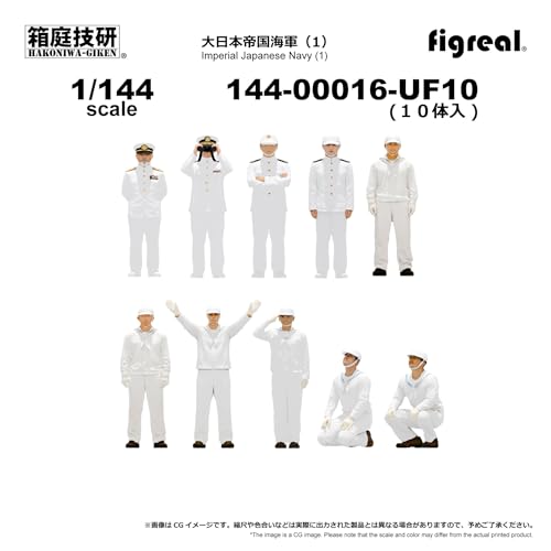 figreal 1/144 大日本帝国海軍(1)UF10 10体セット 144-00016-UF10 彩色済みフィギュア