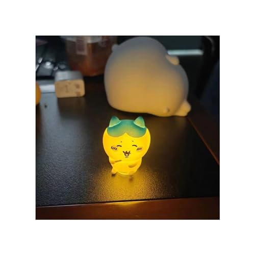 ちいかわ ナイトライト ハチワレ うさぎ モモンガ 常夜灯 テーブルランプ 暖かい光 間接照明 雰囲気ライト コスプレ小物 卓上 装飾 寝室用 子供 誕生日 プレゼント クリスマス 贈り物 (D)