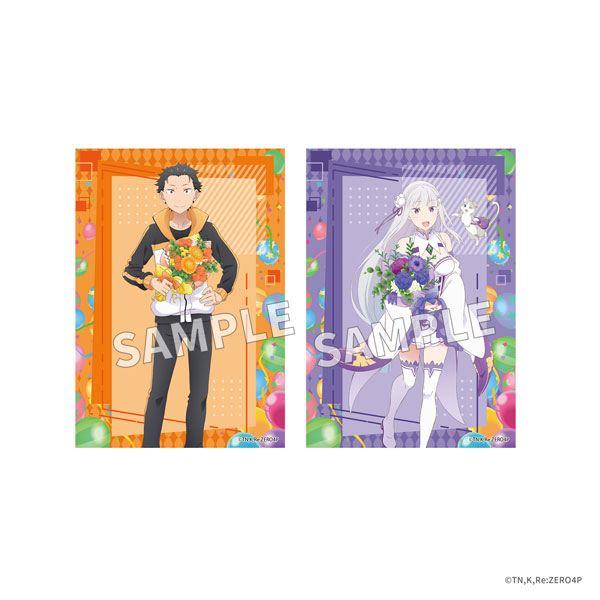 「Re：ゼロから始める異世界生活」ブロマイドセット Flower＆Balloon ver. スバル＆エミリア[KADOKAWA]《１０月予約》