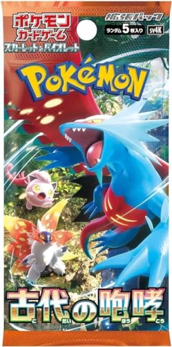 Pokemonポケモンカードゲーム TCG 日本のスカーレット&バイオレット SV4K 古代の轟音ブースター (1パックに5枚パック)