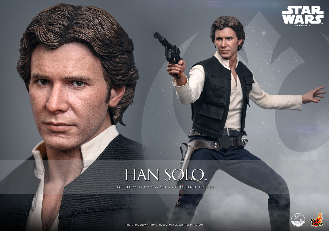 クオーター・スケール スター・ウォーズ エピソード4/新たなる希望 ハン・ソロ 1/4スケールフィギュア